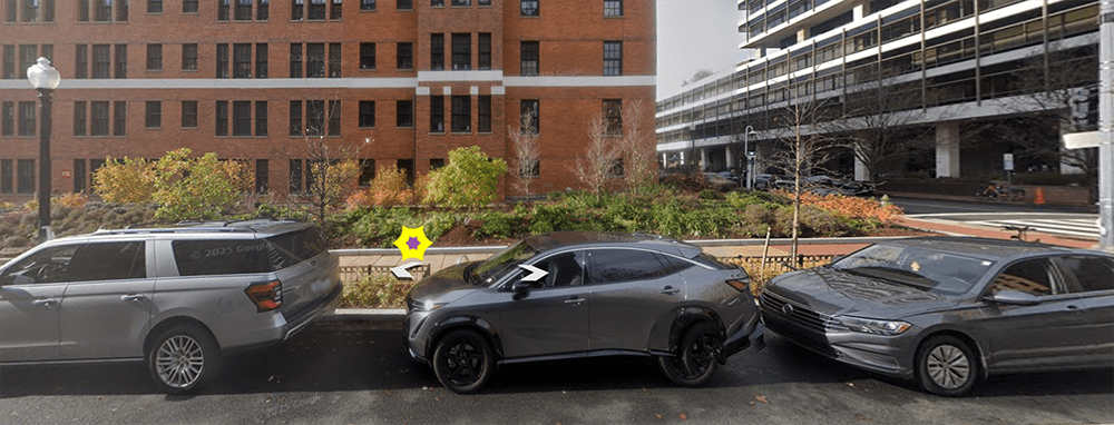 A ground view of the slug spot at 19th and F Street.